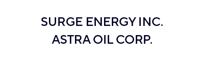 Surge Energy Inc. and Astra Oil Corp.